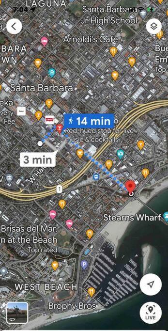 Upscale Downtown Home Walk To Beach Shops Bars 2 Santa Bárbara Exterior foto